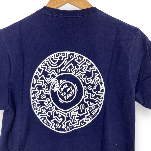 EUC Keith Haring x Uniqlo Come To My Party T-Shirt Embroidered Women’s M/ Men XS - Picture 4 of 10